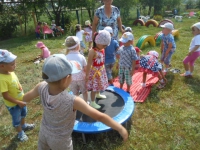 эстафета с мячом