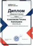Диплом победителя I степени Всероссийского тестирования 