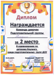 Победитель в соревнованиях по детскому боулингу (ДЕВОЧКИ),2МЕСТО