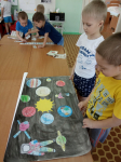 Делаем плоскостной макет: Солнечная система.