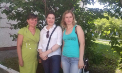 Мы с преподавателем И.В.Хабаровой.