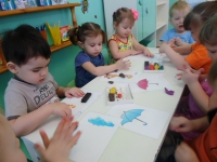 Пособия для лепки распечатаны на принтере,заламинированы.