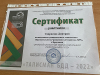 Талисман БДД 2022