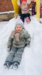 первые шаги на лыжах Димы Лютенкова