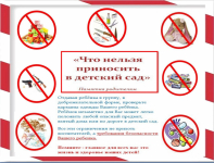 Не рекомендуется приносить в детский сад.