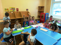 в процессе работы