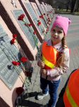День победы. Возложение цветов к памятнику "Победитель"
