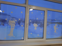 фото окна к новому году