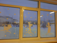 фото окна к новому году