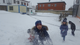 Подвижная игра "Снежки"