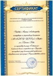 сертификат за подготовку команды 2019 г.