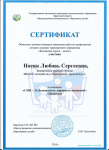 Сертификат ГАУ ДО ИО конкурса для педагогов "СМИ-для безопасность дорохного движения"
