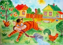 Дети 5-6 лет. Чтение: «Кот-ворюга» К.Г. Паустовский.