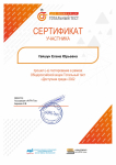 Сертификат участника тестирования в рамках Общероссийской акции Тотальный тест "Доступная среда" 2022; 10.12.2022 г.