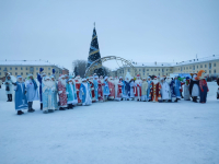 Я в роли Снегурочки.