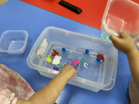 Игра «Ловим рыбку» (сачком из воды)