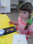 Аппликации из опилок
