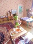 Ребята старшей группы готовят салат из моркови и яблок