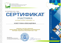 вебинар сертификат