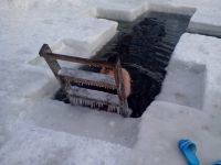 Купание в прорубе