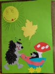 Ежиха с малышом